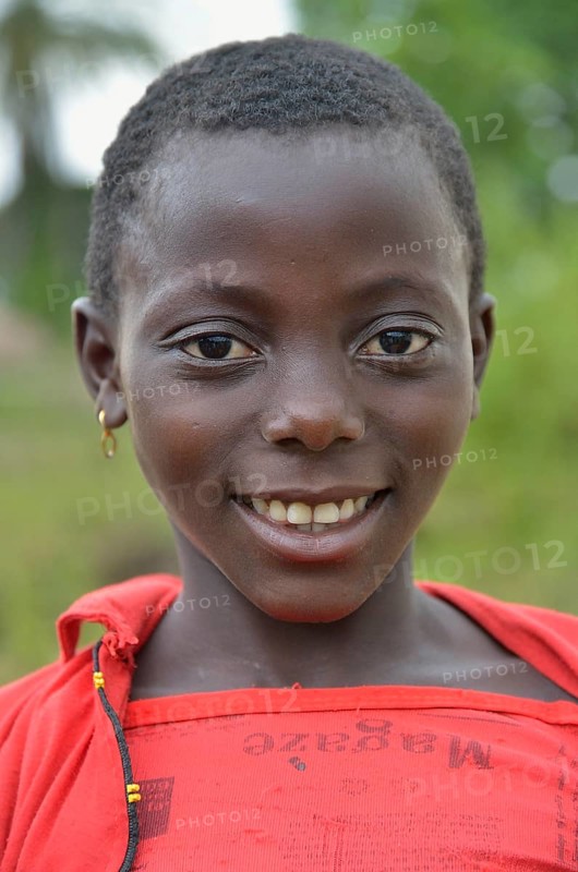 Young woman, portrait, Nkala, Bandundu Province, Democratic Republic of the Congo