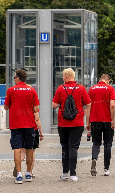 Youth with red Germany shirt, Special Olympics, Berlin, Germany, Europe
