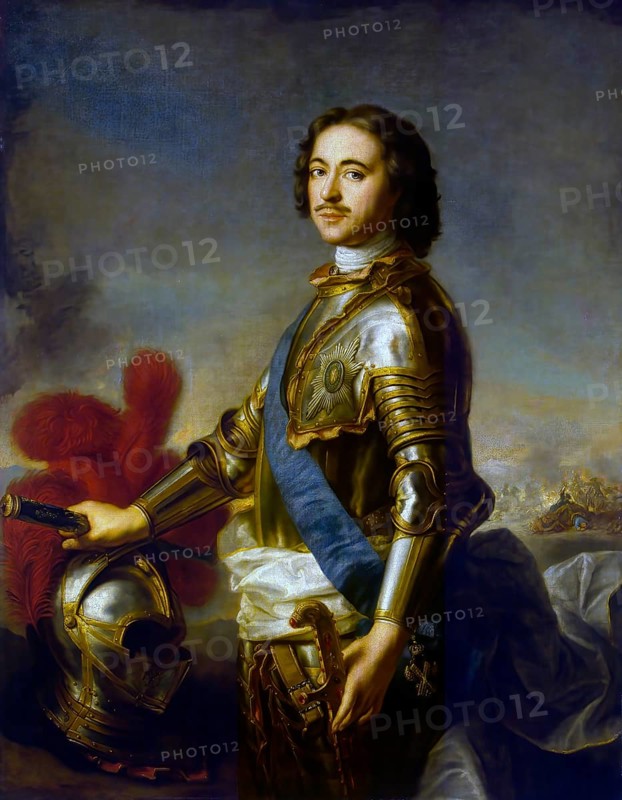 Peter I, the Great, born Pyotr Alexeyevich Romanov, 9 June 1672, 8 February 1725, was Tsar and Grand Duke of Russia from 1682 to 1721 and the first Emperor of the Russian Empire from 1721 to 1725, oil painting by Jean-Marc Nattier, 1717, Historic, digitally restored reproduction of an original painting from the period, exact original date not known