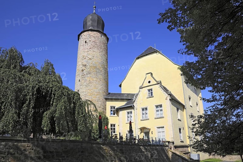The Eisfeld Castle in Eisfeld, Hildburghausen County, Thuringia, Germany, Europe