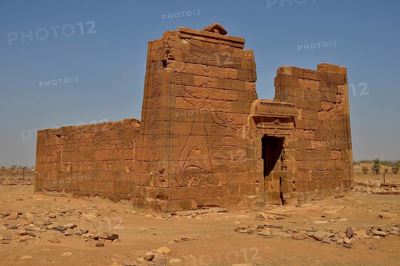 Lion Temple for the lion-deity Apedemak, Naga, Nubia, Nahr an-Nil, Sudan, Africa