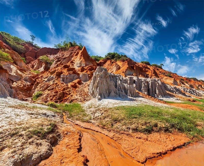 Fairy Stream Suoi Tien, Mui Ne, Vietnam. One of the tourist attractions in Mui Ne