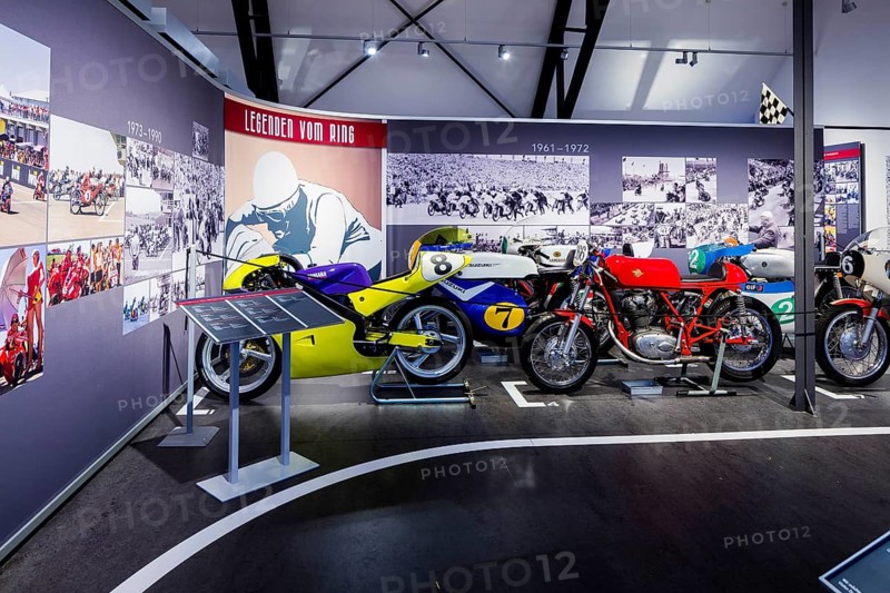 DEU Saxony Hohenstein-Ernstthal (© Sylvio Dittrich +49 1772156417) Textile and Racing Museum Hohenstein-Ernstthal, racing exhibition on the Sachsenring. The museum shows the history of racing and the development of the textile industry in Hohenstein-Ernstthal in permanent exhibitions