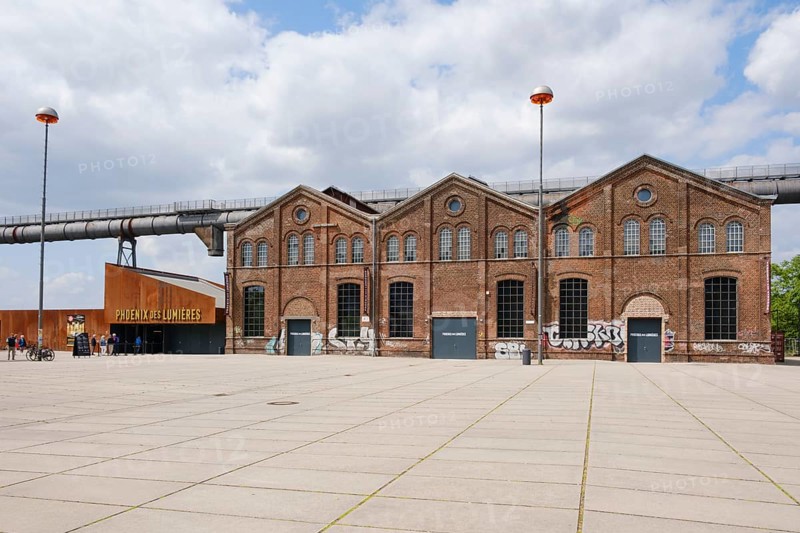 Phoenix des Lumières, art exhibition in the former industrial hall, Phoenix-West, Hörde, Dortmund, North Rhine-Westphalia, Germany, Europe