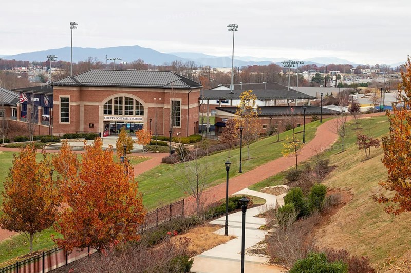 Lynchburg, Virginia, The softball stadium at Liberty University. The private evangelical Christian university was founded by Jerry Falwell, Sr. and Elmer Towns in 1971 as Lynchburg Baptist College