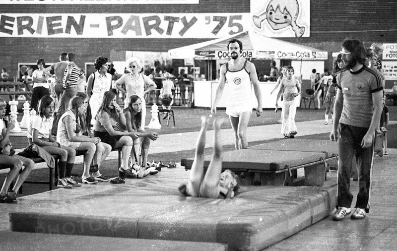 The city of Dortmund organised a children's holiday party in the Dortmund Westfalenhalle here on 05.08.1975 to provide holidays for children whose parents could not otherwise afford a holiday, Germany, Europe