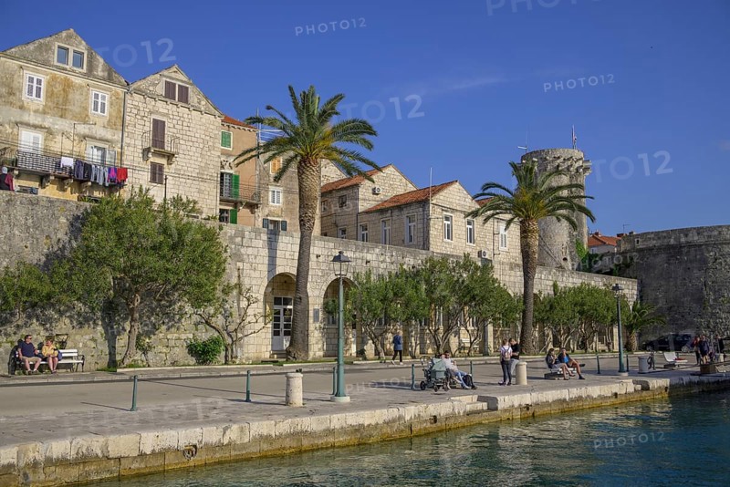 At the harbour, Korcula, Dubrovnik-Neretva County, Croatia, Europe