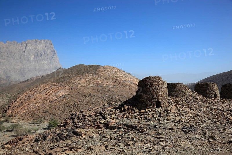 The beehive tombs of Al-Ayn are the most famous tombs in the area between the towns of Bat and Al-Ayn in the Hajar Mountains of Oman because of their good state of preservation and location on the edge of Jebel Misht (Ridge Mountain) . The tombs were inscribed on the Unesco World Heritage List in 1988
