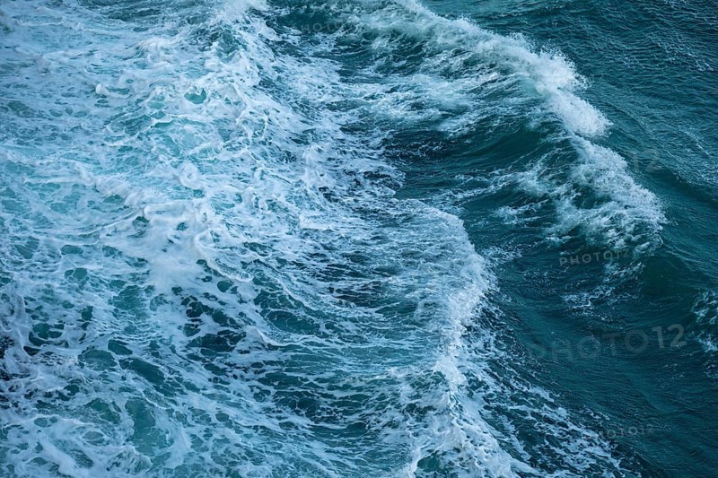 Sea spray generated by ferry, English Channel