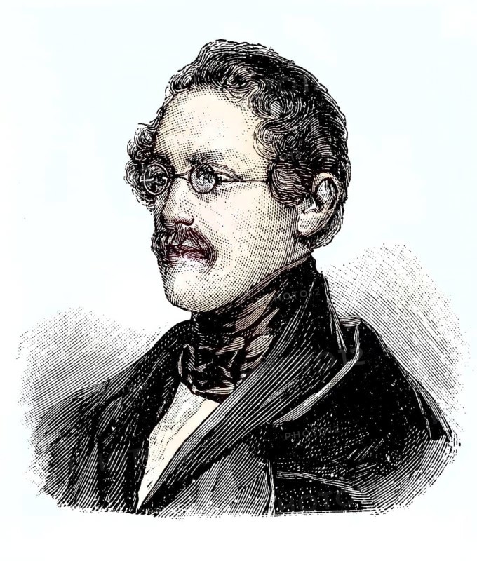 Anton Alexander Graf von Auersperg, 1806, 1876, pseudonym Anastasius Gruen, Slovenian Zelenec, was an influential and celebrated representative of Austrian liberal political poetry as a politician and German-language political lyricist, ca. 1885, Historical, digitally restored reproduction from a 19th century original, pseudonym Anastasius Gruen, Slovenian Zelenec, was an influential and celebrated representative of Austrian lib