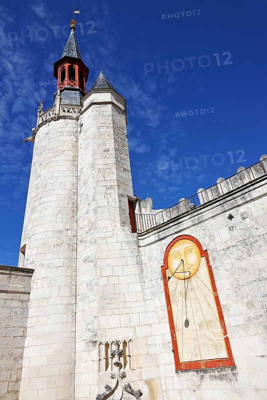 Historic Town Hall of La Rochelle, Hôtel de Ville, Belfry and Sundial, Department of Charente-Maritime, France, Europe