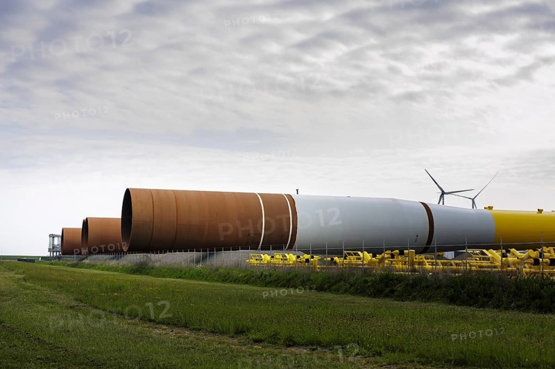 Storage of wind turbine towers in Eemshaven Eemshaven, 17/05/2024