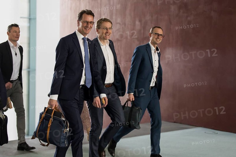Hendrik Wüst (Minister President of North Rhine-Westphalia, CDU) in front of the consultations at the Minister Presidents' Conference with the heads of government of the federal states at the Federal Chancellery, Berlin, 20 June 2024