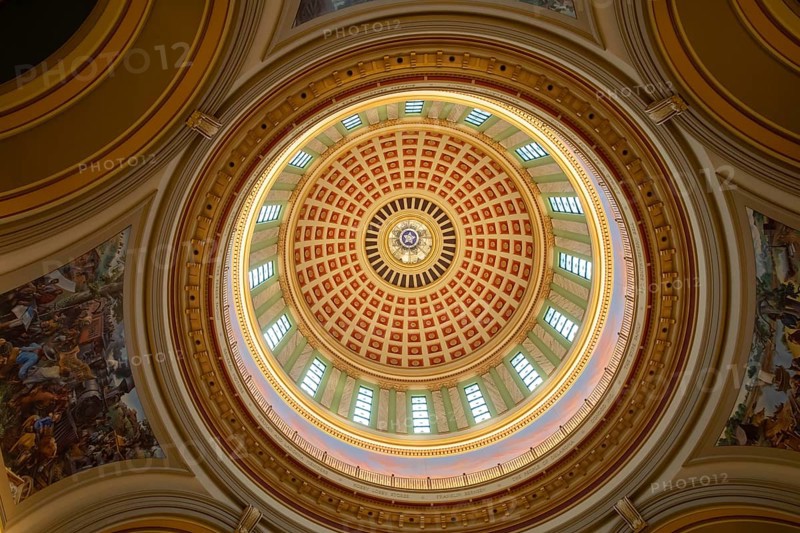 Oklahoma City, Oklahoma, The interior of the dome on the Oklahoma state capitol building