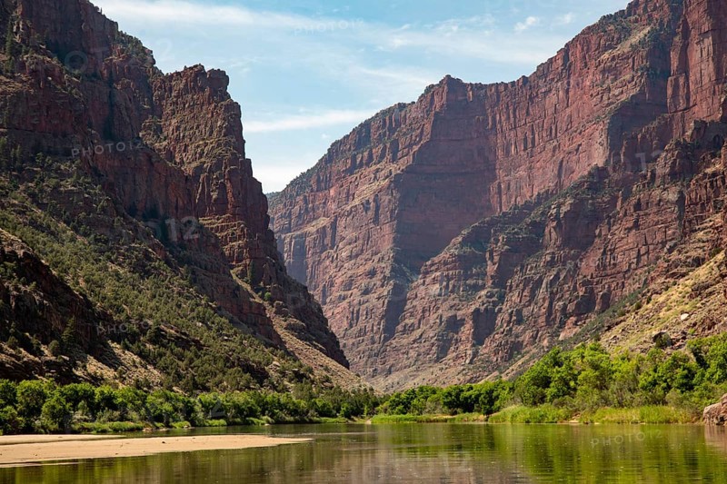 Dinosaur, Colorado, The Green River in Dinosaur National Monument at the Gates of Lodore