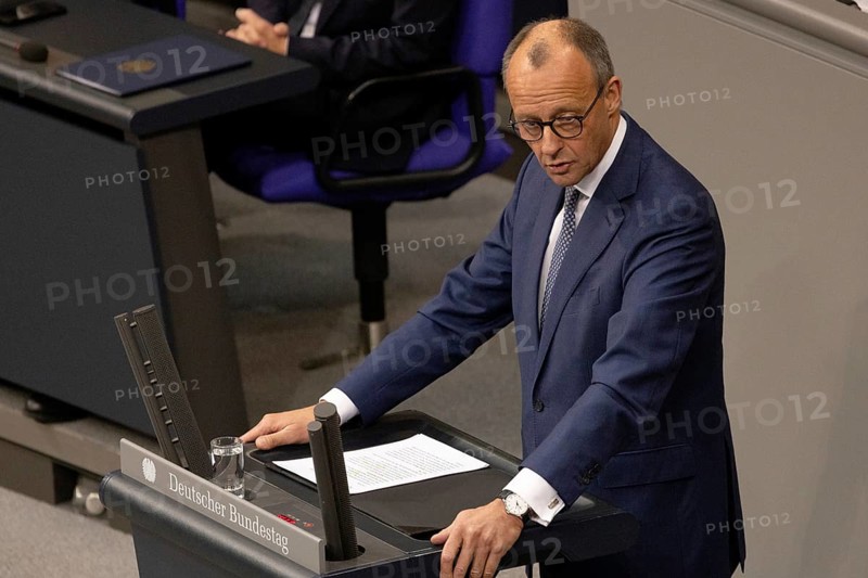 Friedrich Merz (Federal Chairman of the CDU) during the government statement on the current situation in the Bundestag on 13 November 2024