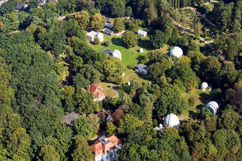 Aerial photograph, Bergedorf Observatory, Bergedorf, Hamburg