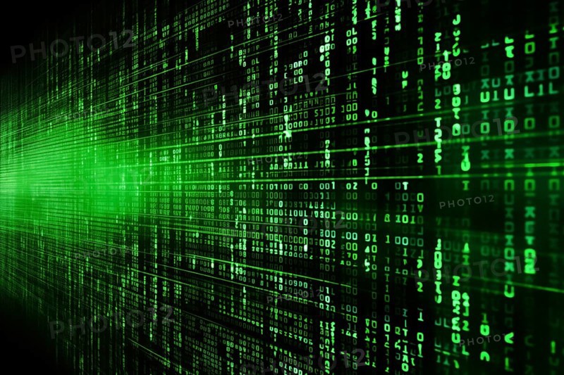 Green dynamic digital data streams, showcasing flowing lines of code in a mesmerizing pattern, ideal for representing advanced computing, cybersecurity, and the intricate world of programming, AI generated