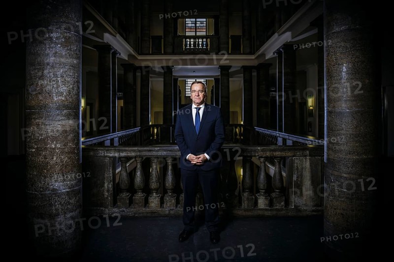 Boris Pistorius (SPD), Federal Minister of Defence, poses for a photo at the Ministry of Defence. Berlin, 13.02.2024