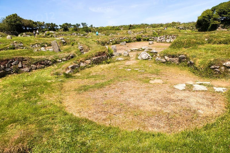 Carn Euny prehistoric village, Cornwall, England, UK