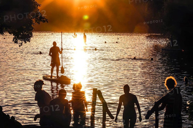 Sunset at Schlachtensee, Berlin, 11.08.2022
