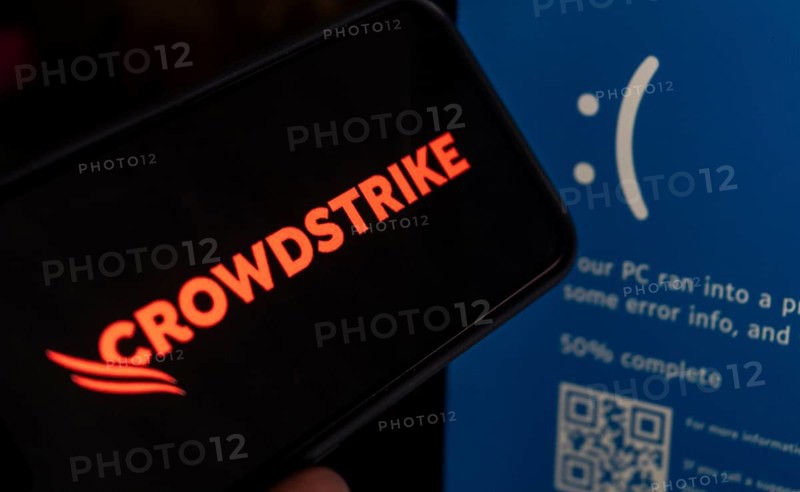 Illustration of a critical error in CrowdStrike software update caused a blue screen of death on Windows computers around, in Delhi, India. 21 July 2024