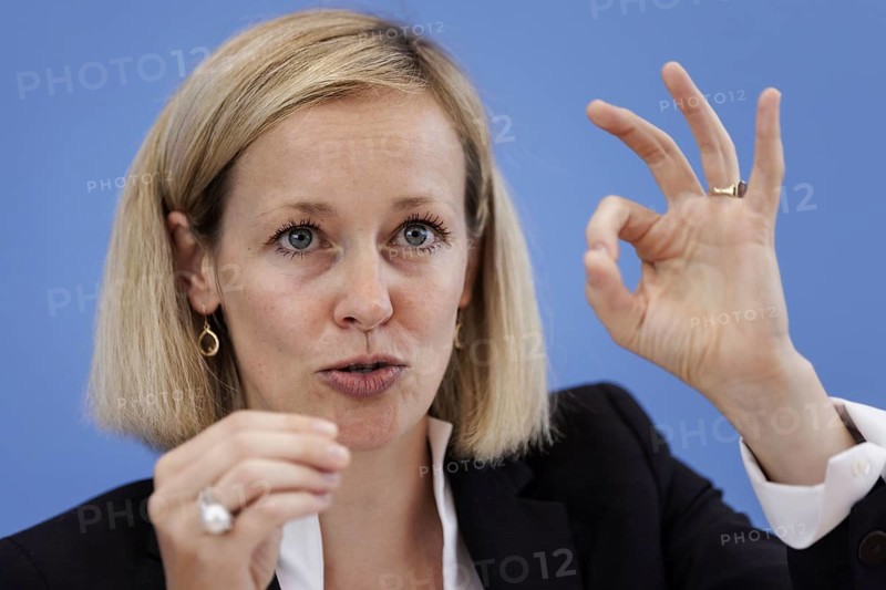 Louisa Specht-Riemenschneider, Federal Commissioner for Data Protection and Freedom of Information (BfDI), recorded at the Federal Press Conference on the appointment of the Federal Commissioner for Data Protection and Freedom of Information in Berlin, 3 September 2024