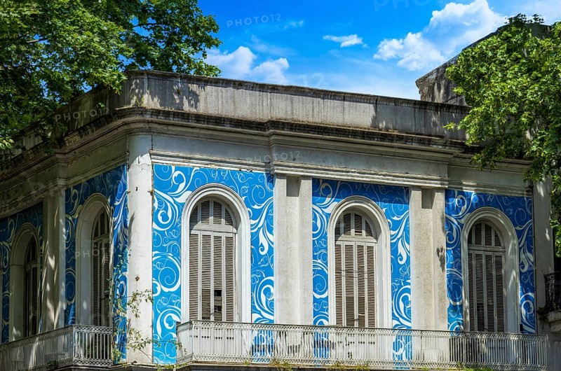 Uruguay, Montevideo streets and architecture in historic city center famous tourist attraction, South America