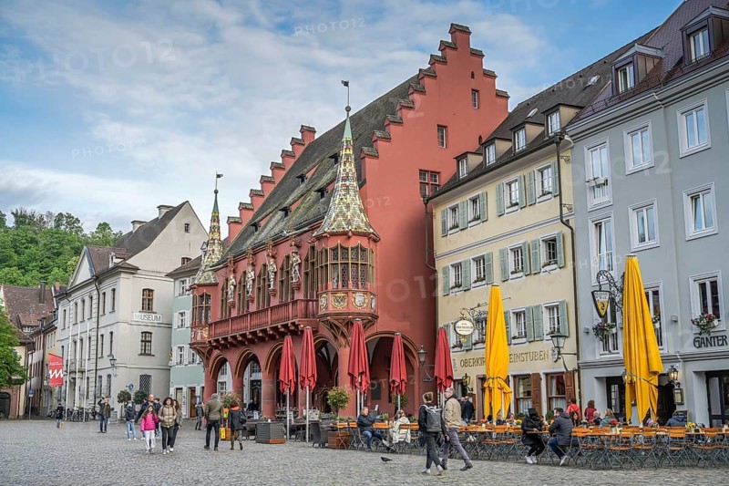 Historic department stores', Münsterplatz, Freiburg im Breisgau, Baden-Württemberg, Germany, Europe