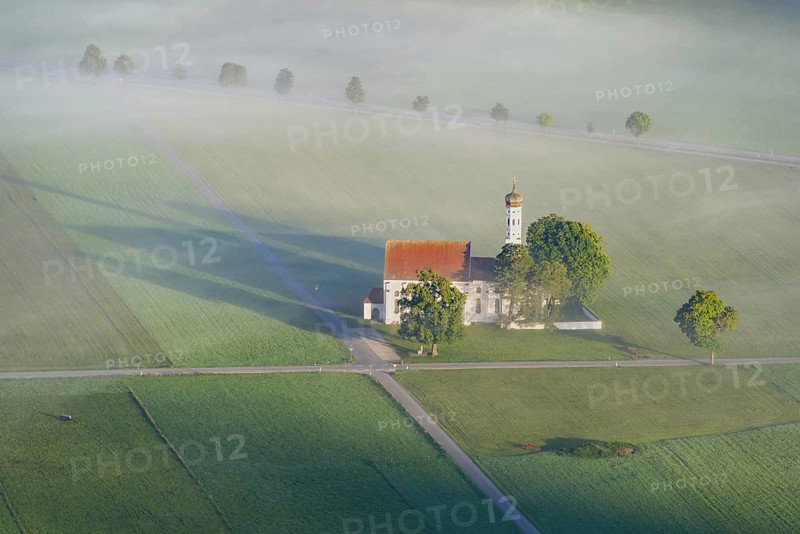 Pilgrimage church of St Coloman, Königswinkel, Ostallgäu, Allgäu, Bavaria, Germany, Europe