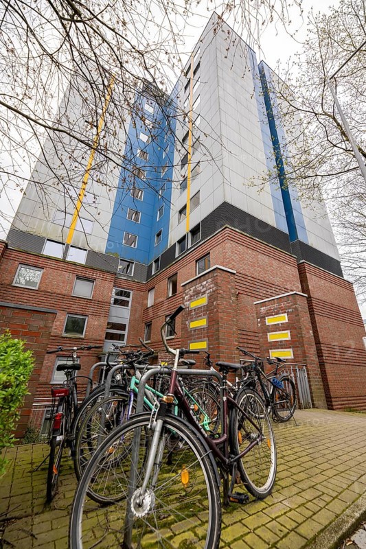 Student residence of the Akademisches Förderungswerk, close to the Ruhr University Bochum, furnished rooms are rented to students, Bochum, North Rhine-Westphalia, Germany, Europe