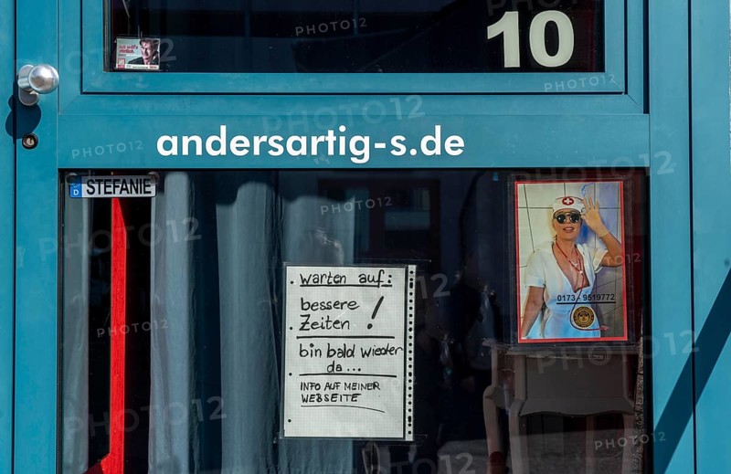 Closed brothels, Puff-Strasse in Essen, Stahlstrasse, Effects of the coronavirus pandemic in Germany, Essen