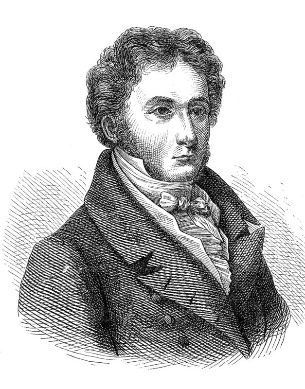 Karl Wenzeslaus Rodeckher von Rotteck, 18 July 1775, 26 November 1840, was a German political scientist, historian and liberal politician, Historical, digital reproduction of an original from the 19th century