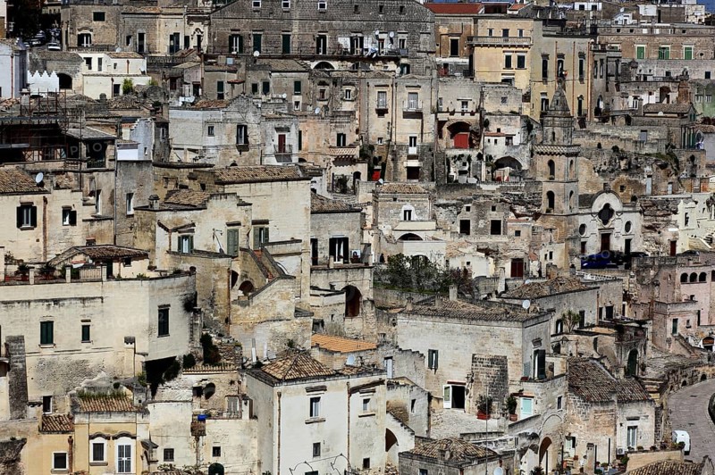 Old town, Sassi, Sassi di Matera cave settlements, UNESCO World Heritage Site, Matera, Basilicata, Italy, Europe