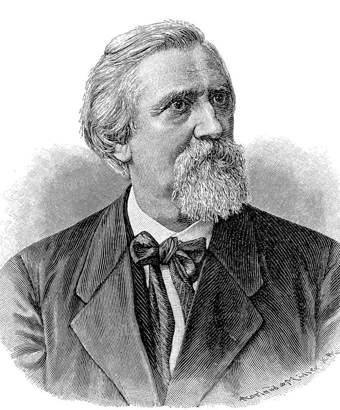 Anton Springer, 13 July 1825 - 31 May 1891, full name: Anton Heinrich Springer, one of the leading German art historians of the 19th century, historical, digital reproduction of an original 19th century model