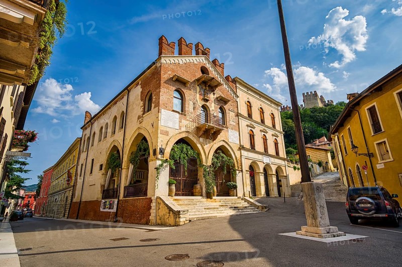 Historic Palace of Justice in Soave, Veneto, Italy, Europe
