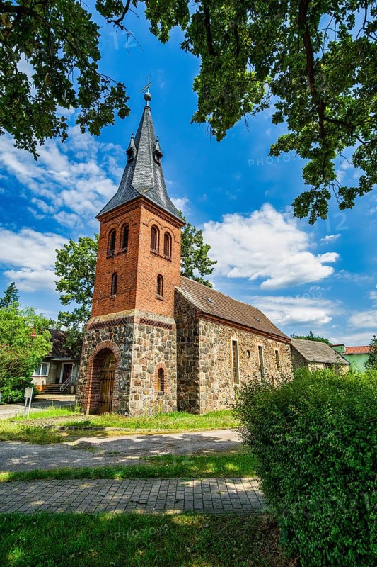 Klepzig village church, Wiesenburg Mark, Brandenburg, Germany, Europe