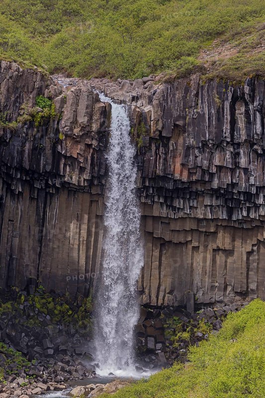 Svartifoss waterfall, Vatnajökull National Park, SE Iceland