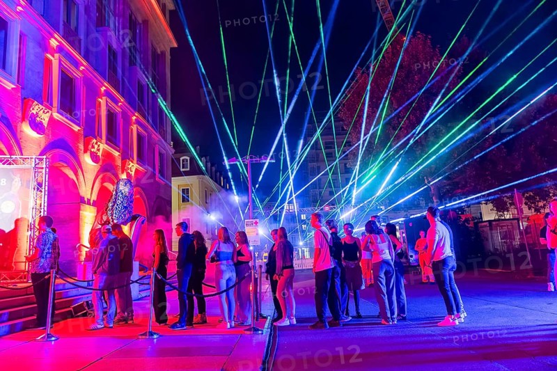 On 18 September 2024, the @Nachtschicht started again at 9 pm in Dresden City Hall. Dresdeners who have turned 18 this year were invited to attend. Lord Mayor Dirk Hilbert invited all Dresdeners who have celebrated their 18th birthday in the past twelve months to the night shift at City Hall. He personally greeted his guests with a handshake on the red carpet, @Nachtschicht, Dresden, Saxony, Germany, Europe