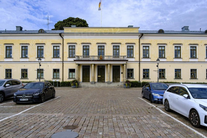 The Residence (Residenset), a historic representative building on Stortorget in Växjö, Smaland, Kronobergs län, Sweden, Europe