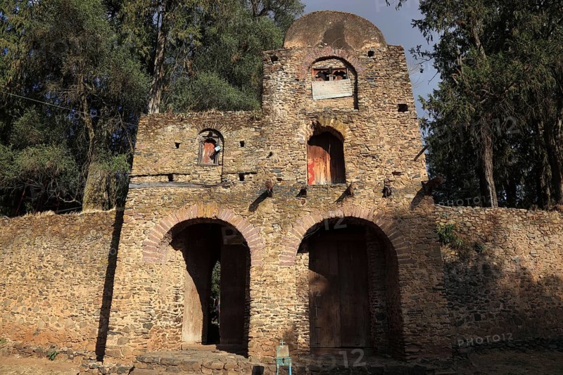 Amhara region, Gondar, Gonder, part of the old church, Debre Berhan Selassie, UNESCO, world, heritage, cultural heritage, Ethiopia, Africa