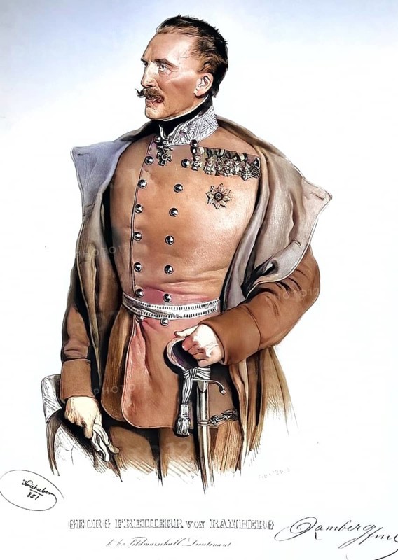 Georg Heinrich Ramberg, since 1849 Freiherr von Ramberg (born 25 February 1786 in Hanover, died 2 September 1855 in Teplitz) was an Austrian field marshal lieutenant, Historical, digitally restored reproduction from a 19th century original, Record date not stated
