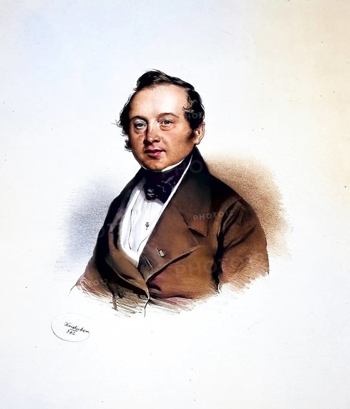 Josef Michael Goetz (1798-1873), paediatrician in Vienna, Historical, digitally restored reproduction from a 19th century original, Record date not stated