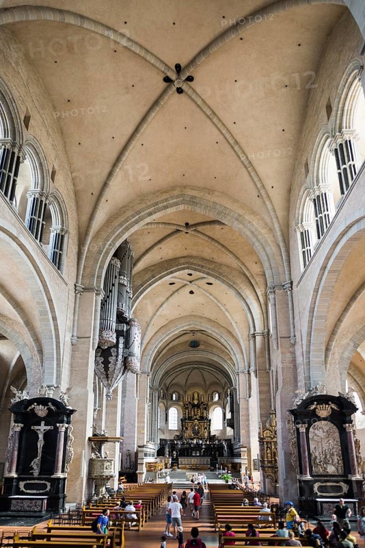 Interior view, Trier Cathedral, UNESCO World Heritage Site, Trier, Rhineland-Palatinate, Germany, Europe