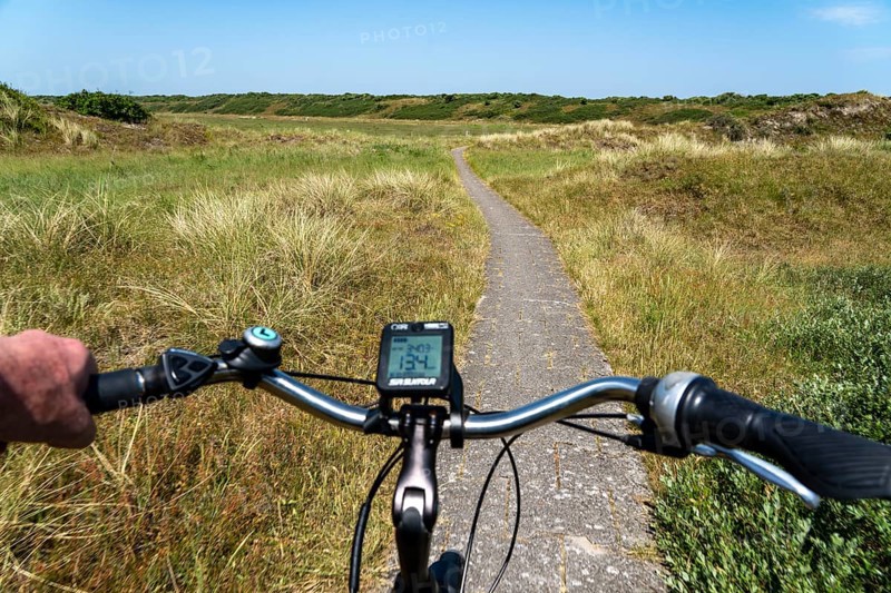 North Sea island of Langeoog, early summer, cycle tour to the eastern end of the island, Lower Saxony, Germany, Europe