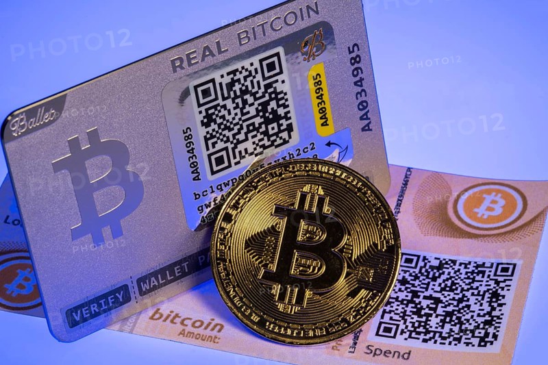 Crypto wallets for cryptocurrencies, hardware wallets, paper wallets, offline and alalogue for secure access to cryptocurrencies, symbol coin, optical placeholder for the digital currency, blockchain, stock market prices