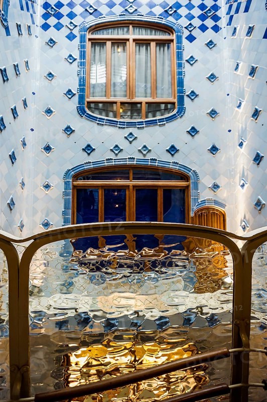 Casa Batlló, Art Nouveau, architect Antoni Gaudi, Barcelona, Catalonia, Spain, Europe