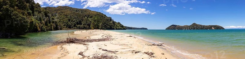 Abel Tasman Coast Track, Apple Tree Bay, Beach, Kaiteriteri, New Zealand, Oceania