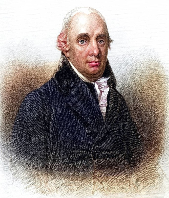 Dugald Stewart (1853-1828) Scottish philosopher and mathematician, born in Edinburgh, Professor of Moral Philosophy at the University of Edinburgh (1785-1809), engraving from A Biographical Dictionary of Eminent Scotsmen by Thomas Thomson (1870), Historical, digitally restored reproduction from a 19th century original, Record date not stated