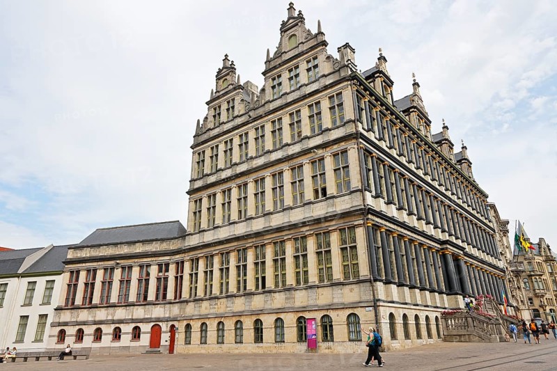 Historic City Hall Stadhuis, Ghent, Flanders, Belgium, Europe
